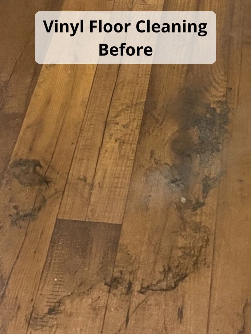 vinyl floor cleaning before